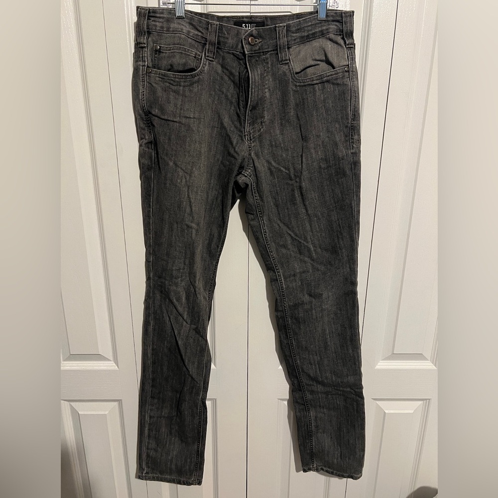 5.11 Tactical Men's Charcoal Slim Jeans